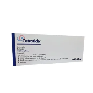 Cetrotide medicamento en presentación de 0,25 mg